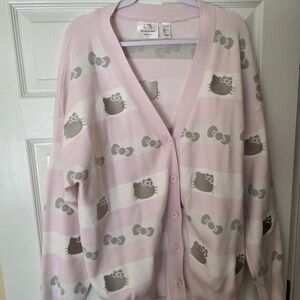 Hello Kitty Pink and Gray Women's Sweater